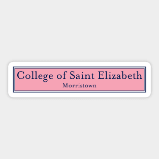 College of Saint Elizabeth Sticker